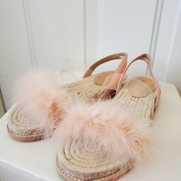NEW Anthropologie Bill Blass Ostrich Hair size 9.5 - Picture 3 of 9